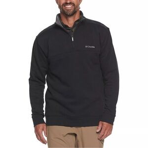 Men’s Columbia Hart Mountain II Quarter-Zip Pullover Black Sweatshirt